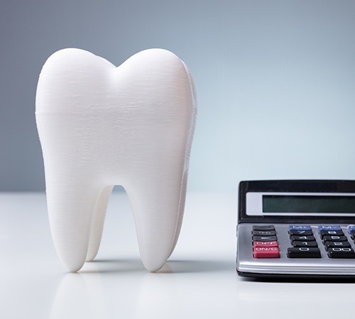 Large model tooth and calculator