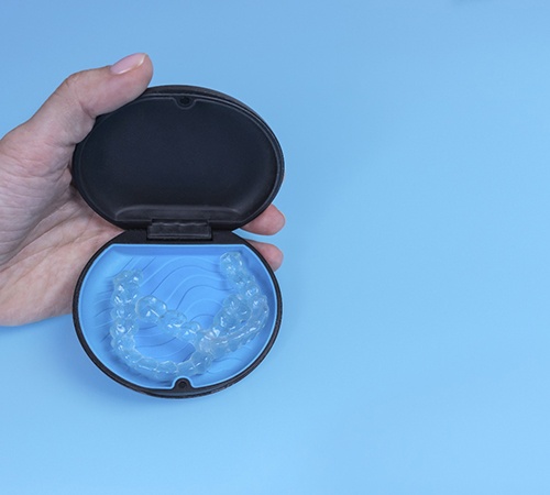 ClearCorrect® in a blue case
