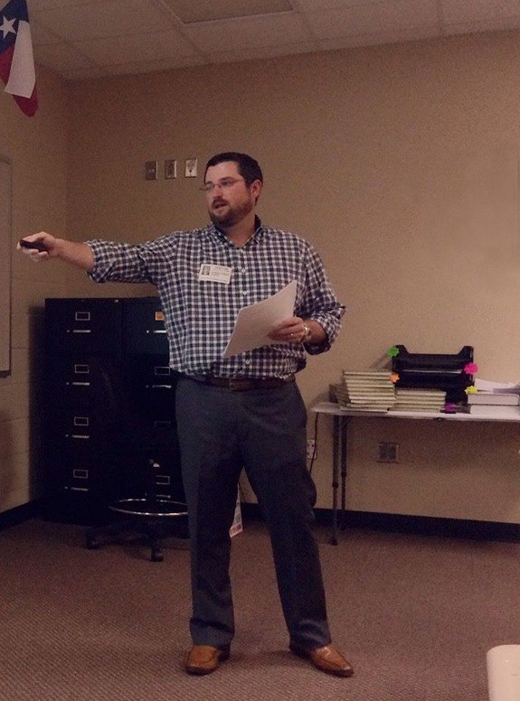 Dr. Palmer giving a presentation