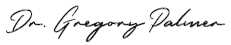 Signature of Houston dentist Gregory Palmer DMD